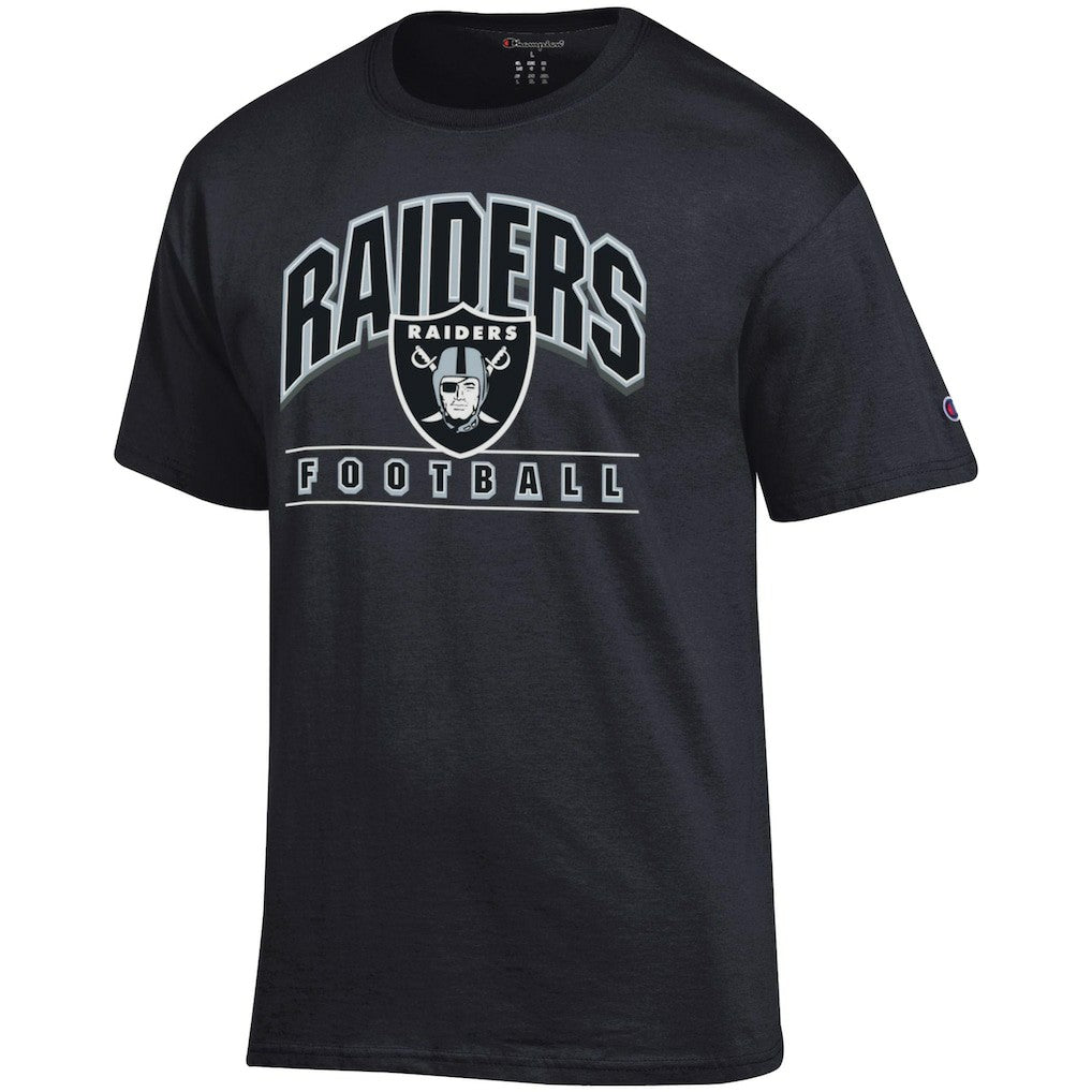 Las Vegas Raiders Champion Football T-Shirt Black | NFL
