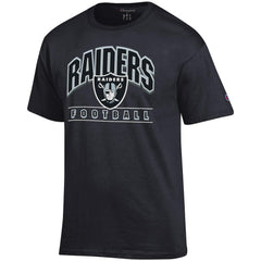 Las Vegas Raiders Champion Football T-Shirt Black | NFL