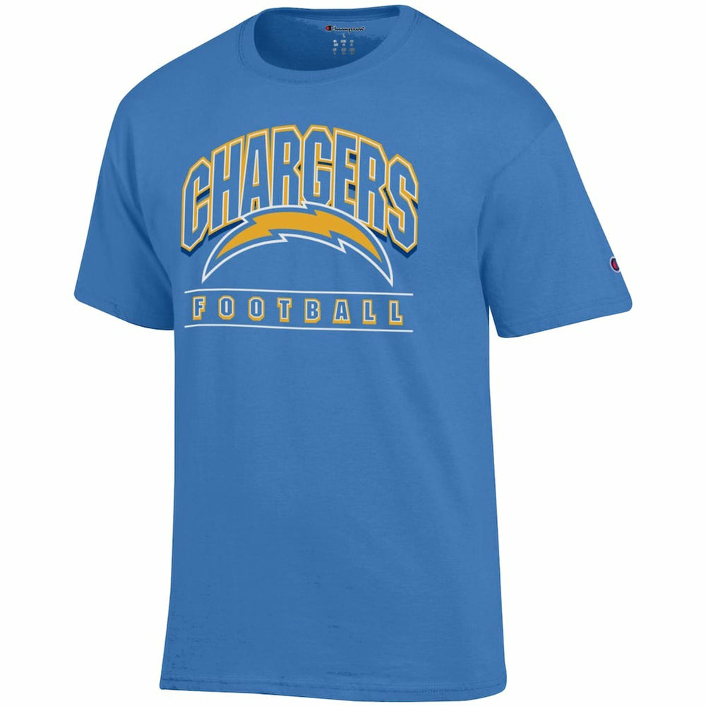 Los Angeles Chargers Champion Football T-Shirt Powder Blue | NFL