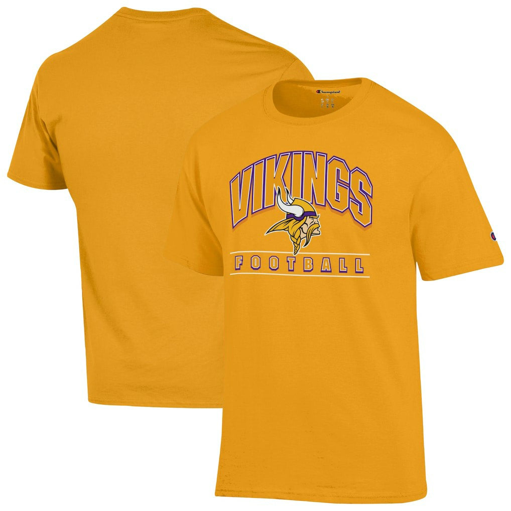 Minnesota Vikings Champion Football T-Shirt Gold | NFL