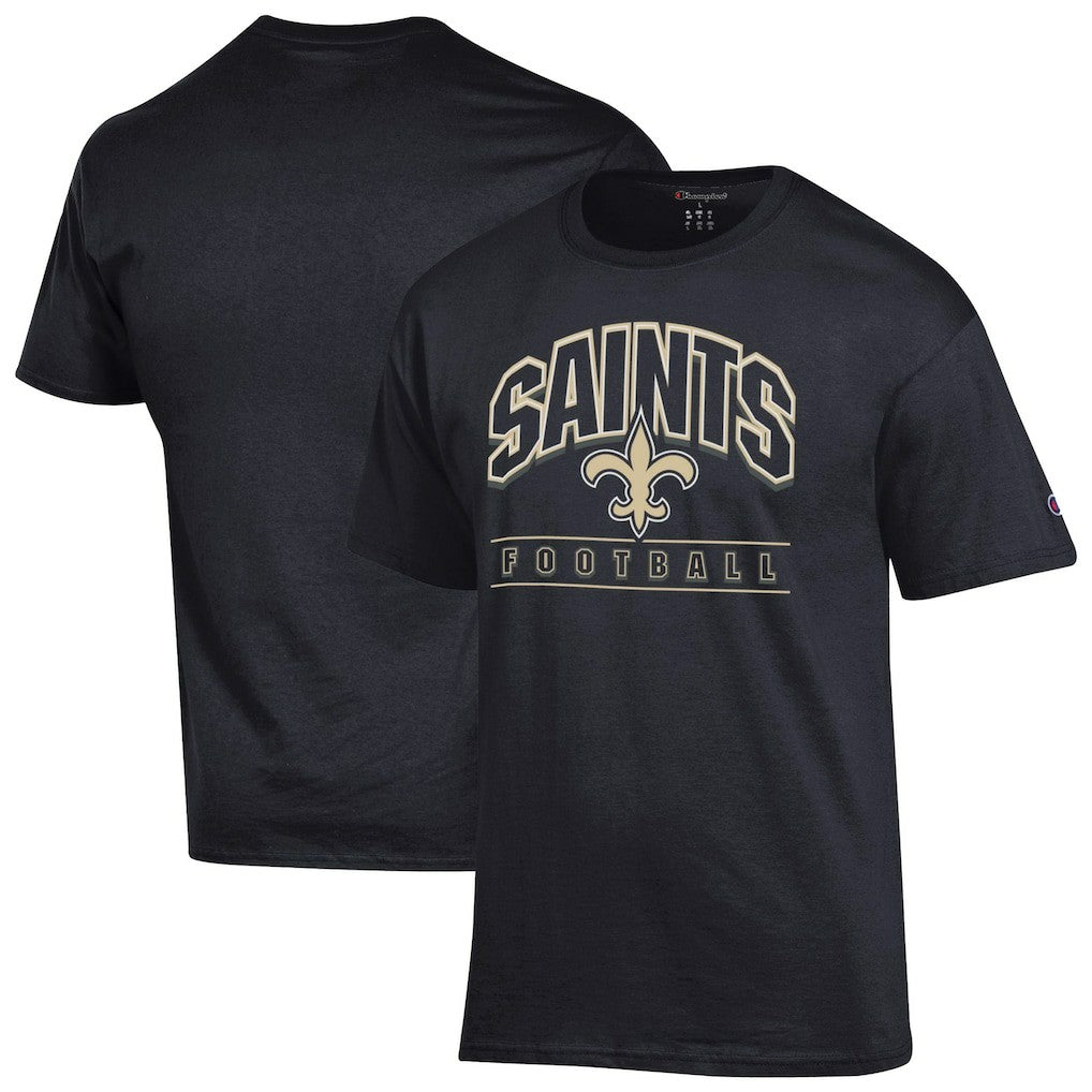 New Orleans Saints Champion Football T-Shirt Black | NFL