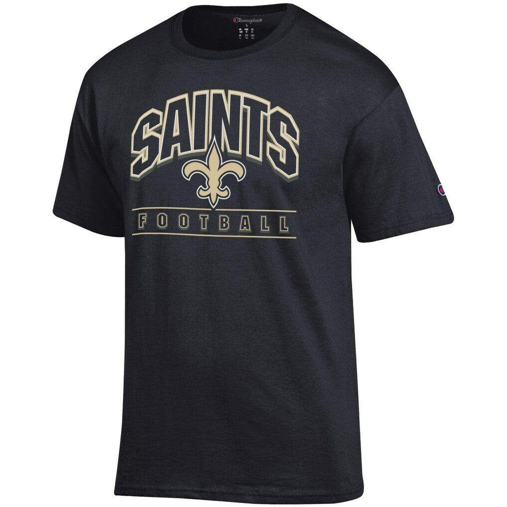 New Orleans Saints Champion Football T-Shirt Black | NFL
