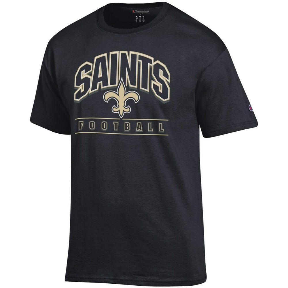 New Orleans Saints Champion Football T-Shirt Black | NFL