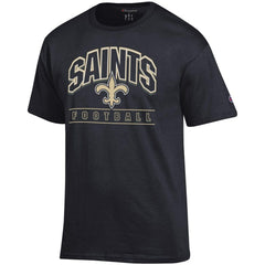 New Orleans Saints Champion Football T-Shirt Black | NFL