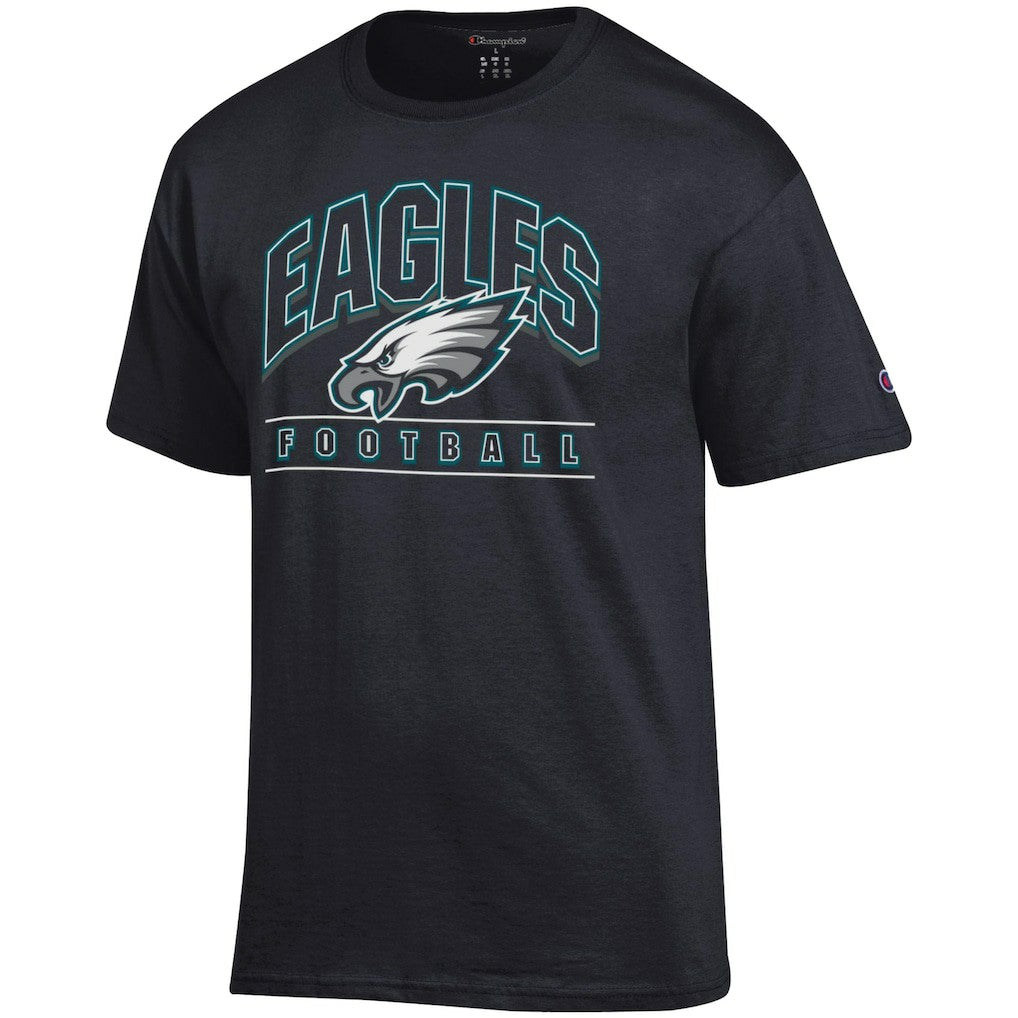 Philadelphia Eagles Champion Football T-Shirt Black | NFL