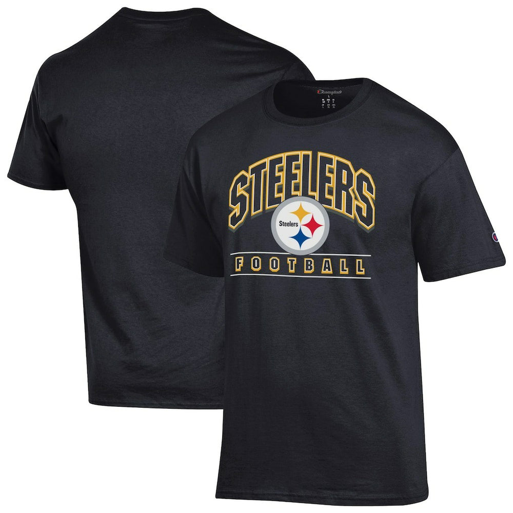 Pittsburgh Steelers Champion Football T-Shirt Black | NFL