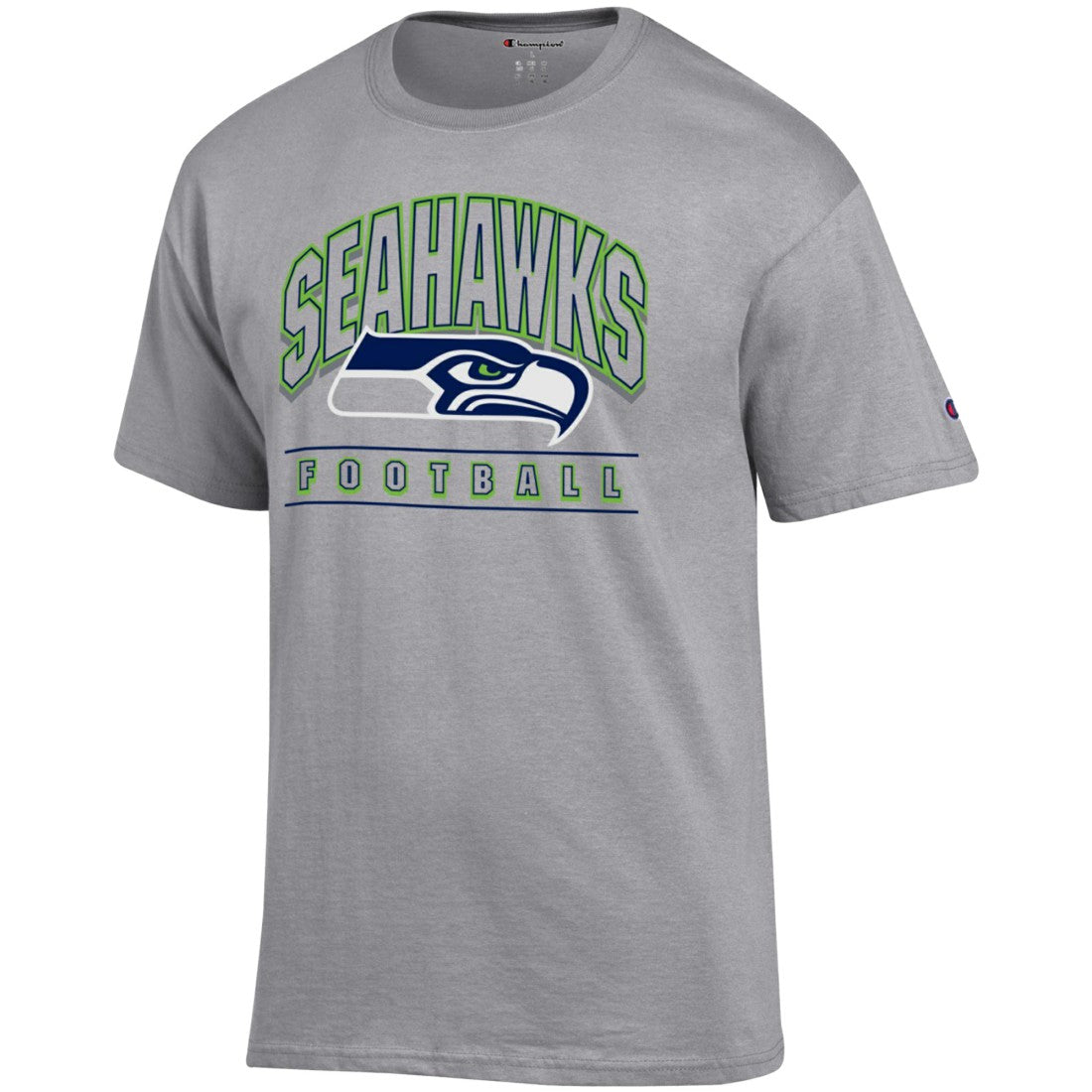 Seattle Seahawks Champion Football T-Shirt Heather Gray | NFL