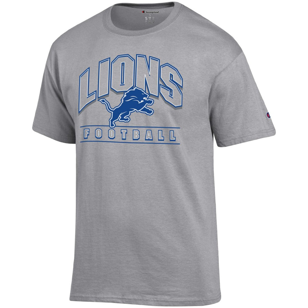 Detroit Lions Champion Football T-Shirt Heather Gray | NFL