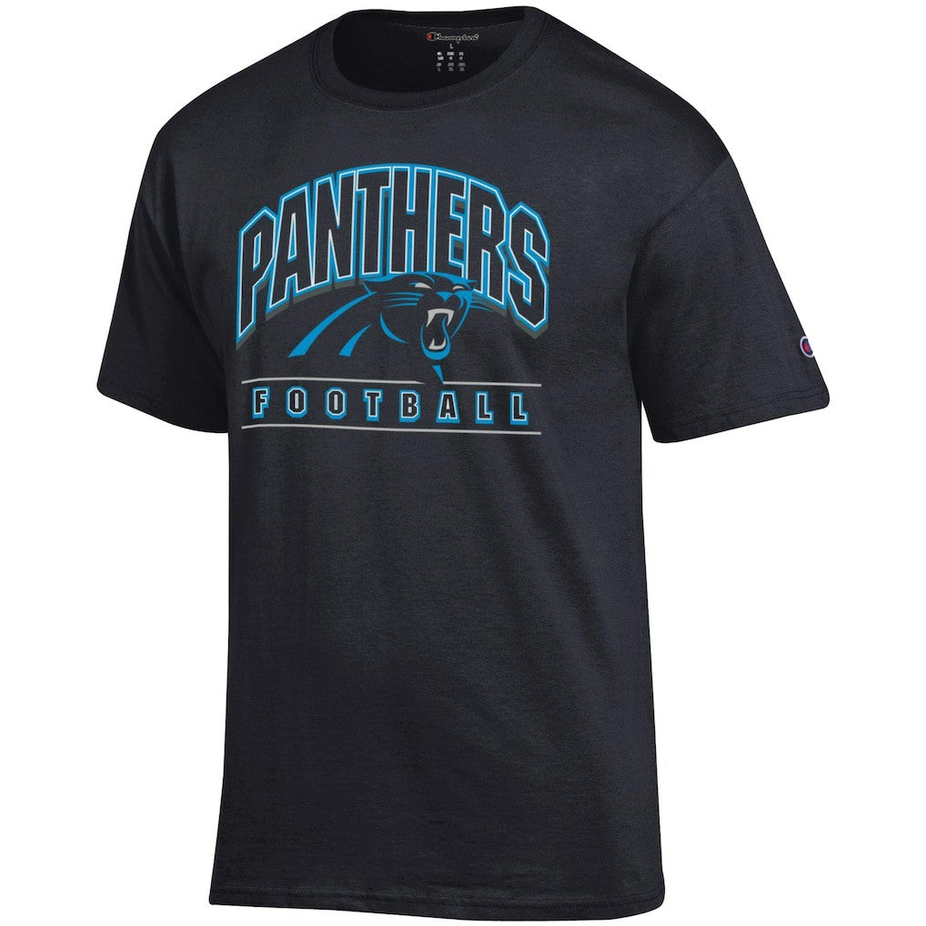 Carolina Panthers Champion Football T-Shirt Black | NFL