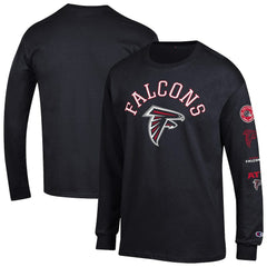 Atlanta Falcons Champion Seal Long Sleeve T-Shirt Black | NFL
