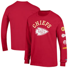 Kansas City Chiefs Champion Seal Long Sleeve T-Shirt Red | NFL