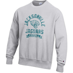 Jacksonville Jaguars Champion Reverse Weave Fleece Pullover Sweatshirt Heather Gray | NFL