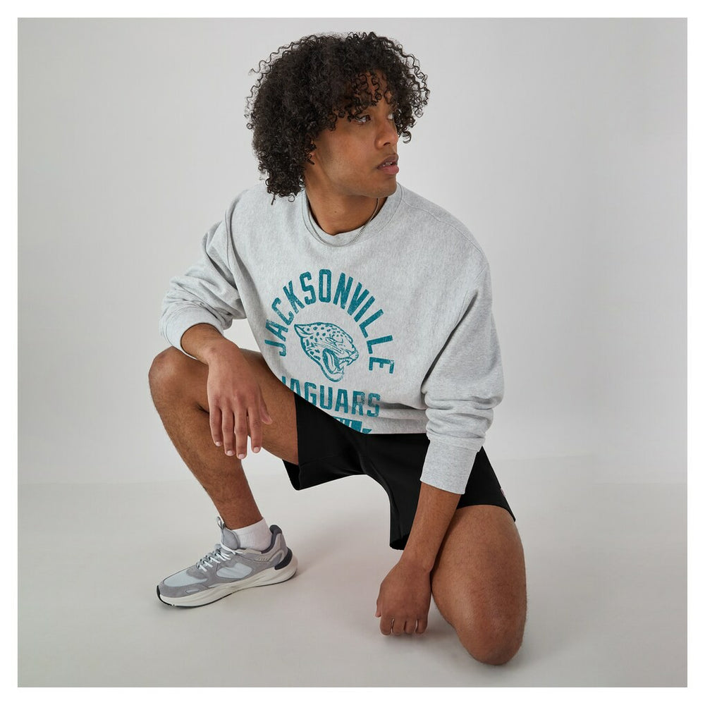 Jacksonville Jaguars Champion Reverse Weave Fleece Pullover Sweatshirt Heather Gray | NFL