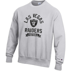 Las Vegas Raiders Champion Reverse Weave Fleece Pullover Sweatshirt Heather Gray | NFL