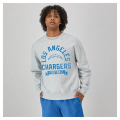 Los Angeles Chargers Champion Reverse Weave Fleece Pullover Sweatshirt Heather Gray | NFL