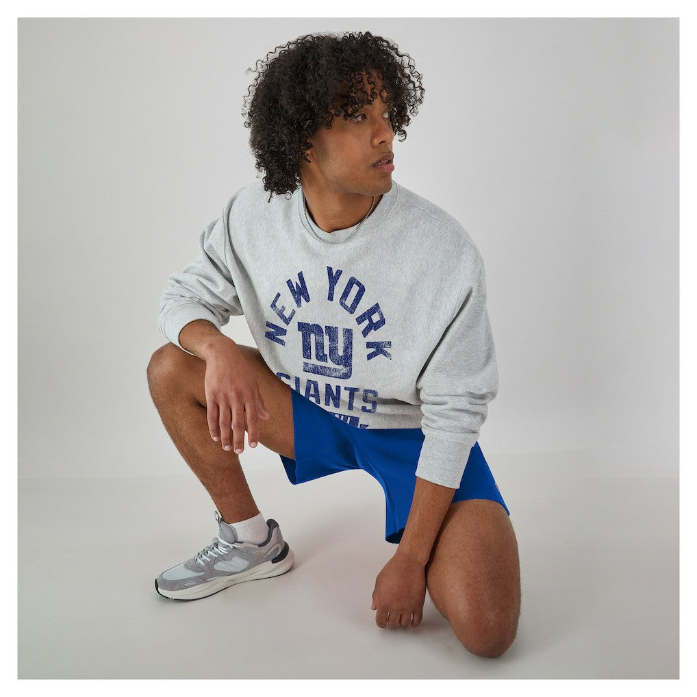New York Giants Champion Reverse Weave Fleece Pullover Sweatshirt Heather Gray | NFL
