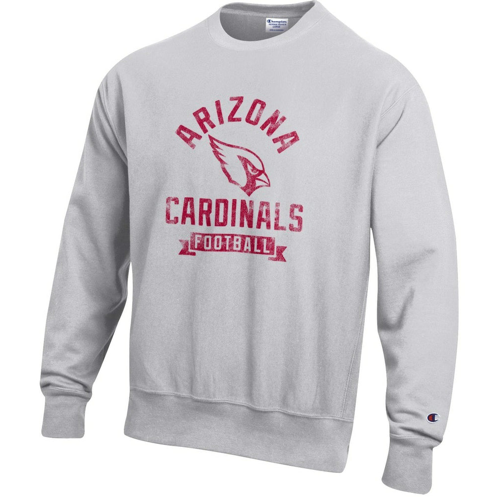 Arizona Cardinals Champion Reverse Weave Fleece Pullover Sweatshirt Heather Gray | NFL