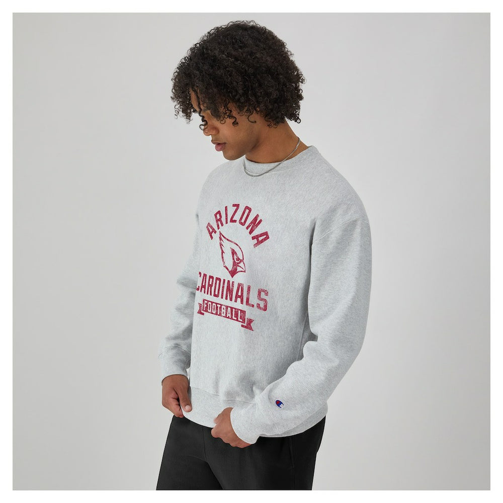 Arizona Cardinals Champion Reverse Weave Fleece Pullover Sweatshirt Heather Gray | NFL