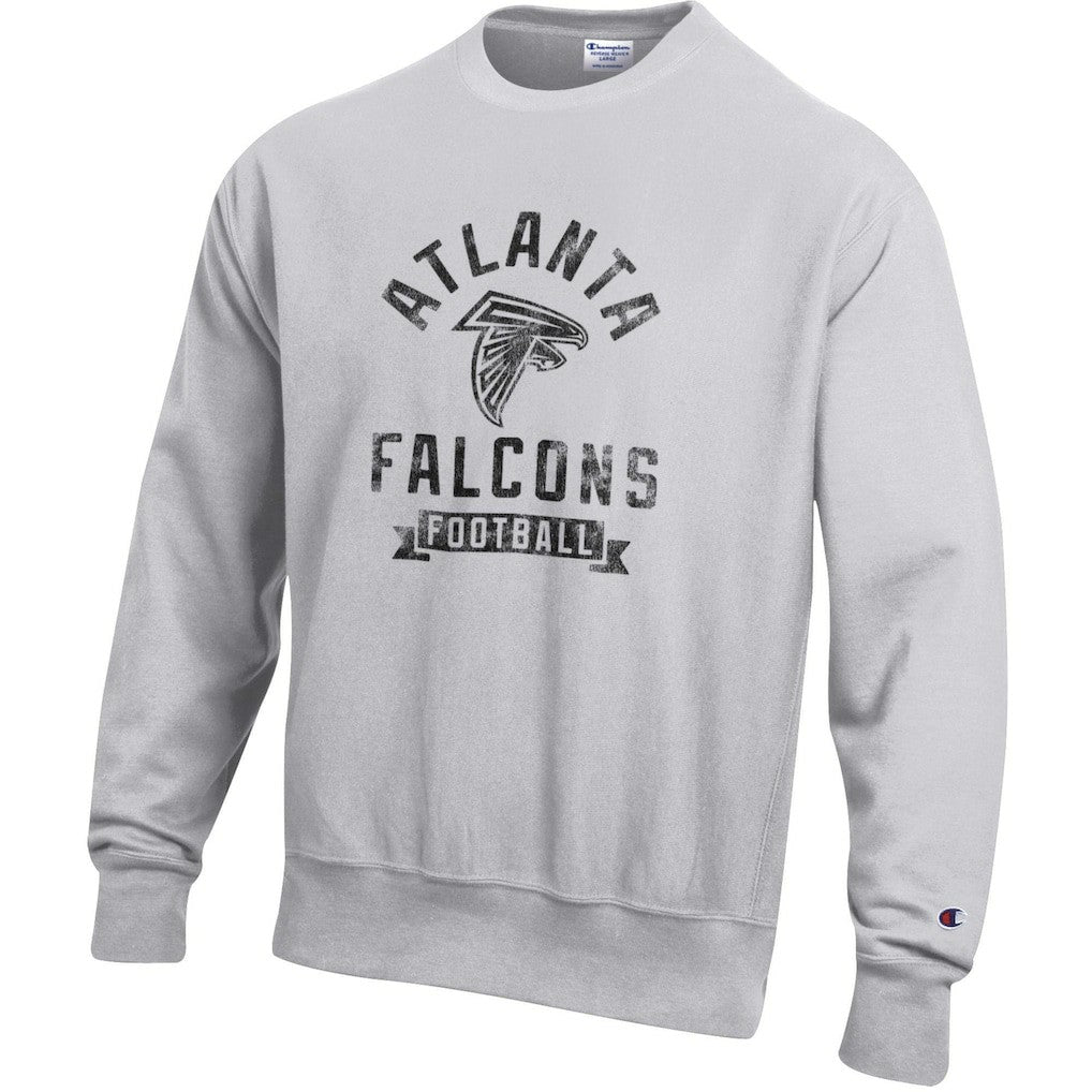 Atlanta Falcons Champion Reverse Weave Fleece Pullover Sweatshirt Heather Gray | NFL