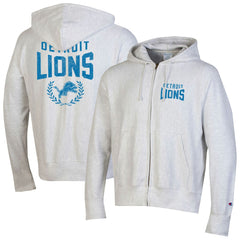 Detroit Lions Champion Reverse Weave Full-Zip Hoodie Heather Gray | NFL