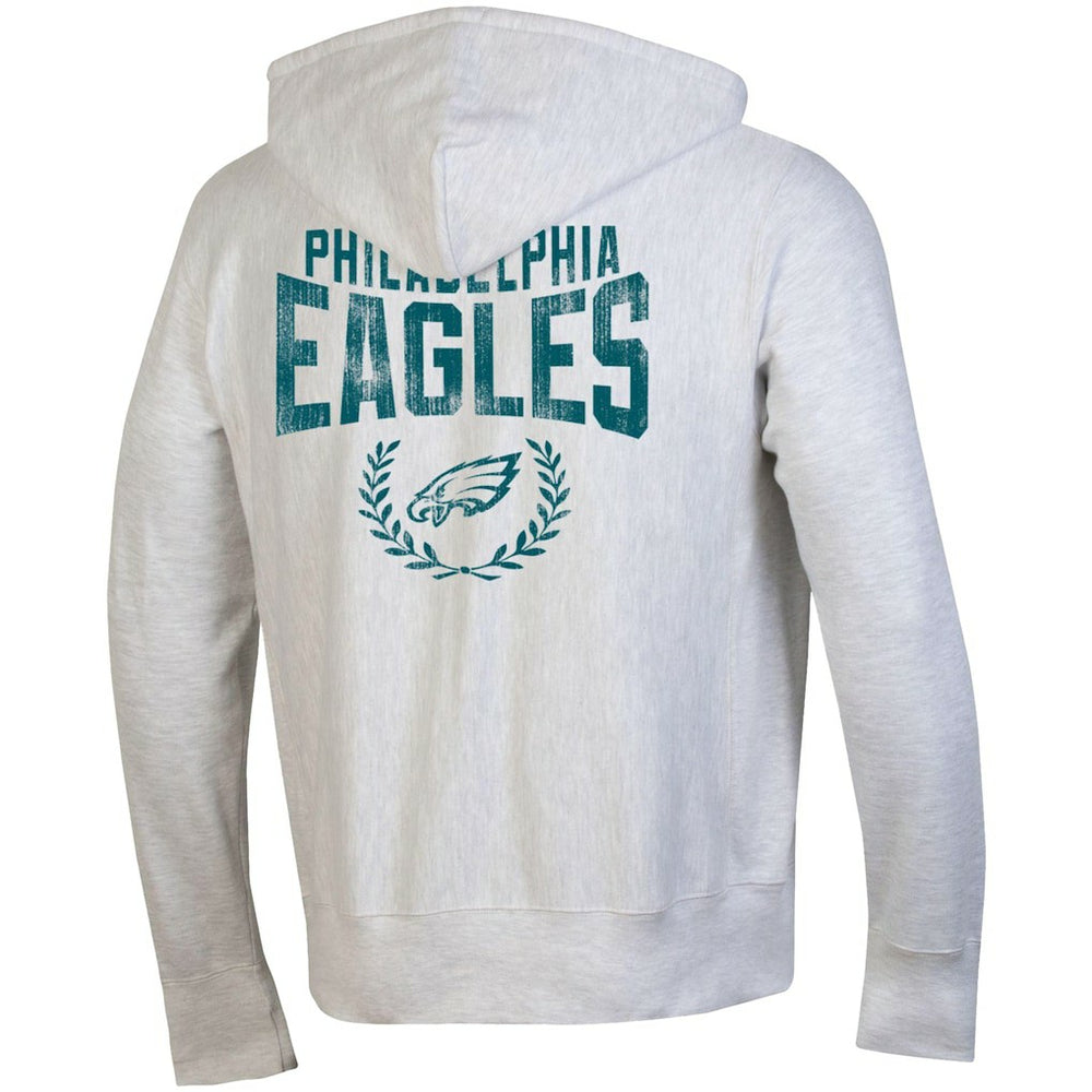 Philadelphia Eagles Champion Reverse Weave Full-Zip Hoodie Heather Gray | NFL