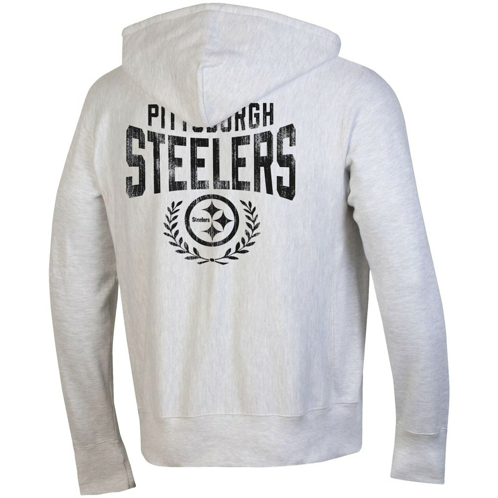 Pittsburgh Steelers Champion Reverse Weave Full-Zip Hoodie Heather Gray | NFL