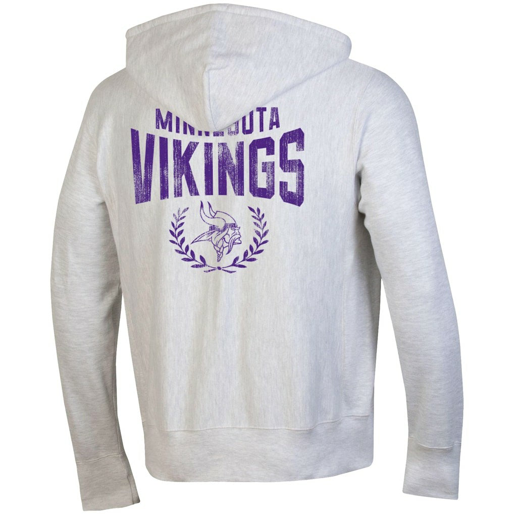 Minnesota Vikings Champion Reverse Weave Full-Zip Hoodie Heather Gray | NFL