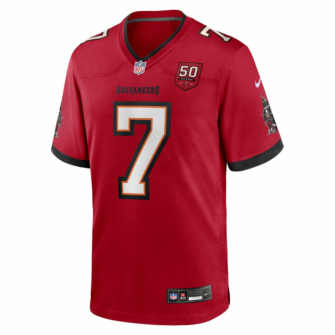 Bucky Irving Tampa Bay Buccaneers 50th Season Team Game Jersey Red | Nike for Sale