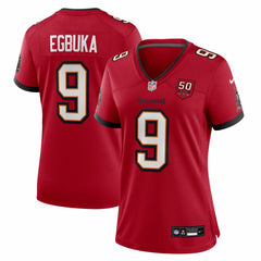 Emeka Egbuka Tampa Bay Buccaneers Women's 50th Season Team Game Jersey Red | Nike for Sale