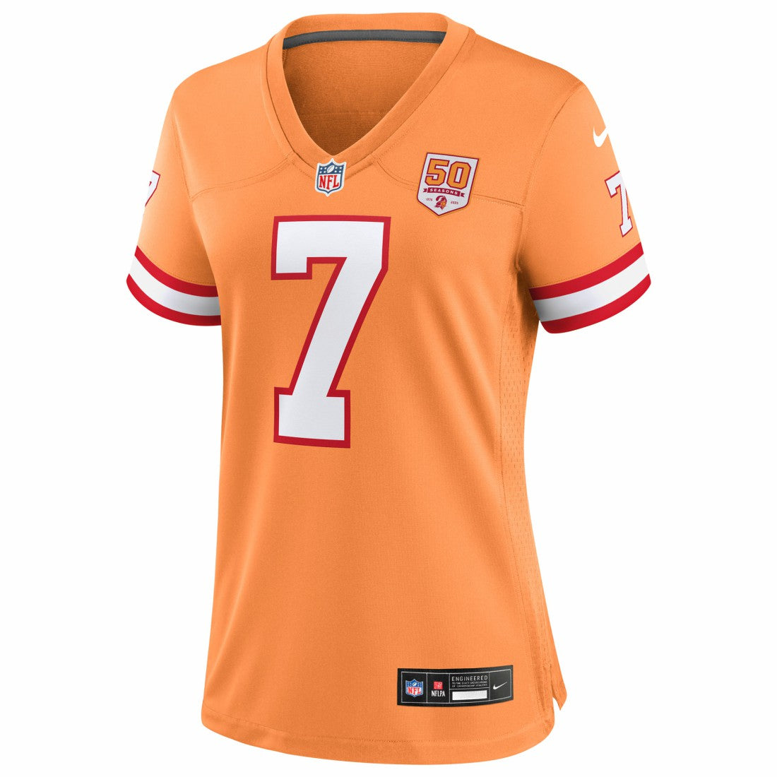 Bucky Irving Tampa Bay Buccaneers Women's 50th Season Game Jersey Creamsicle | Nike for Sale