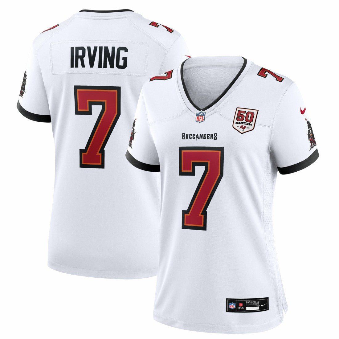 Bucky Irving Tampa Bay Buccaneers Women's 50th Season White Game Jersey White | Nike for Sale