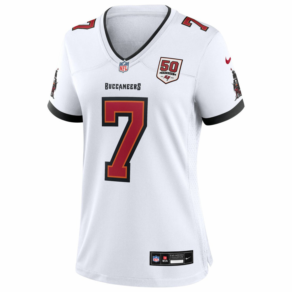 Bucky Irving Tampa Bay Buccaneers Women's 50th Season White Game Jersey White | Nike for Sale