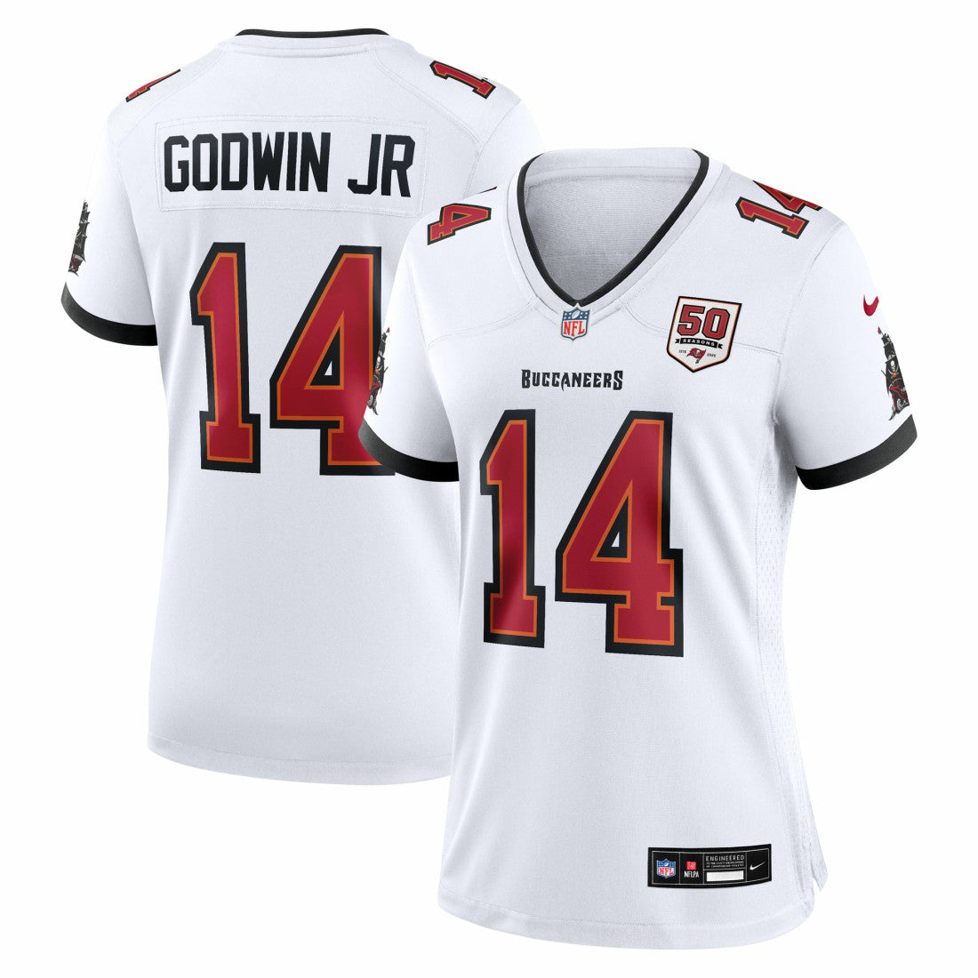 Chris Godwin Jr. Tampa Bay Buccaneers Women's 50th Season White Game Jersey White | Nike for Sale