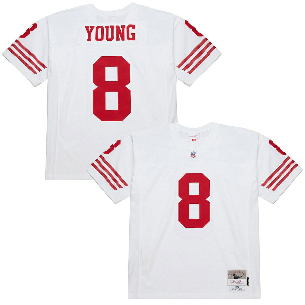 Steve Young San Francisco 49ers 1994 Legacy Replica Jersey White | Mitchell & Ness