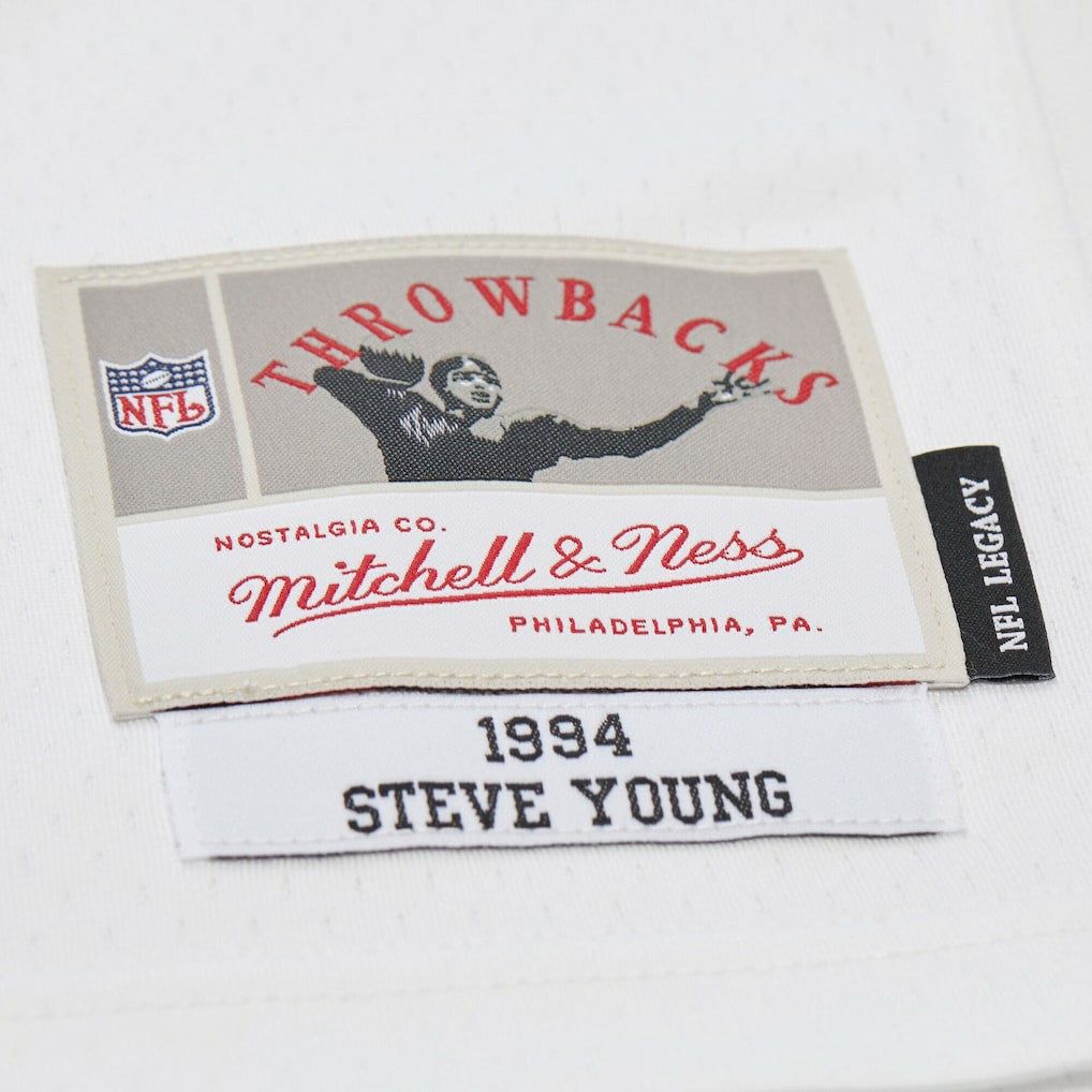 Steve Young San Francisco 49ers 1994 Legacy Replica Jersey White | Mitchell & Ness