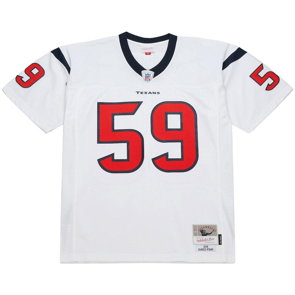 DeMeco Ryans Houston Texans 2006 Legacy Replica Jersey White | Mitchell & Ness