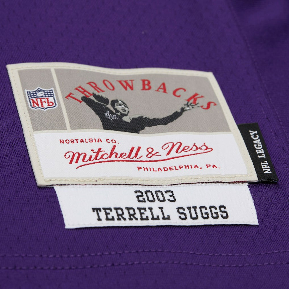 Terrell Suggs Baltimore Ravens 2003 Legacy Replica Jersey Purple | Mitchell & Ness
