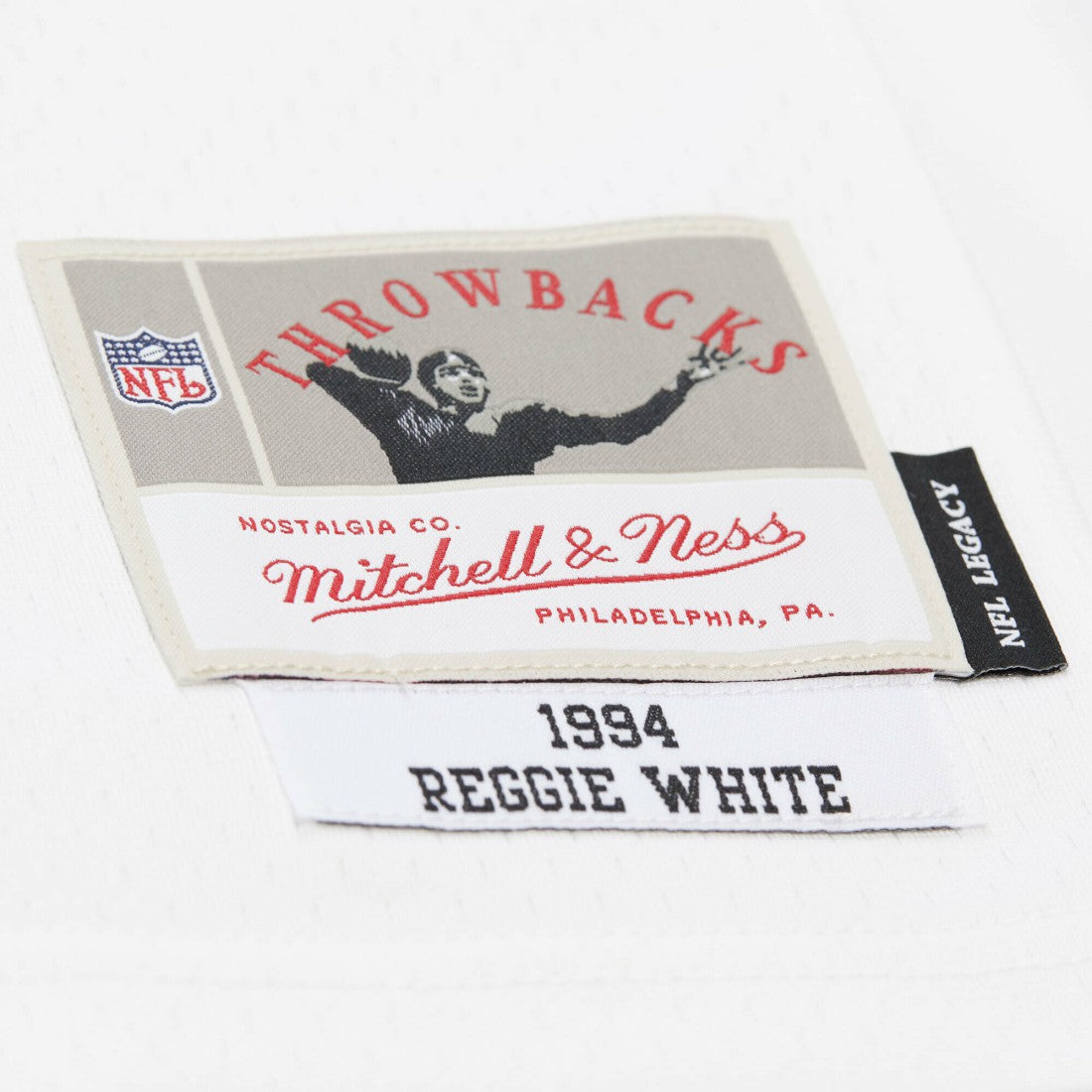 Reggie White Green Bay Packers 1994 Legacy Replica Jersey White | Mitchell & Ness