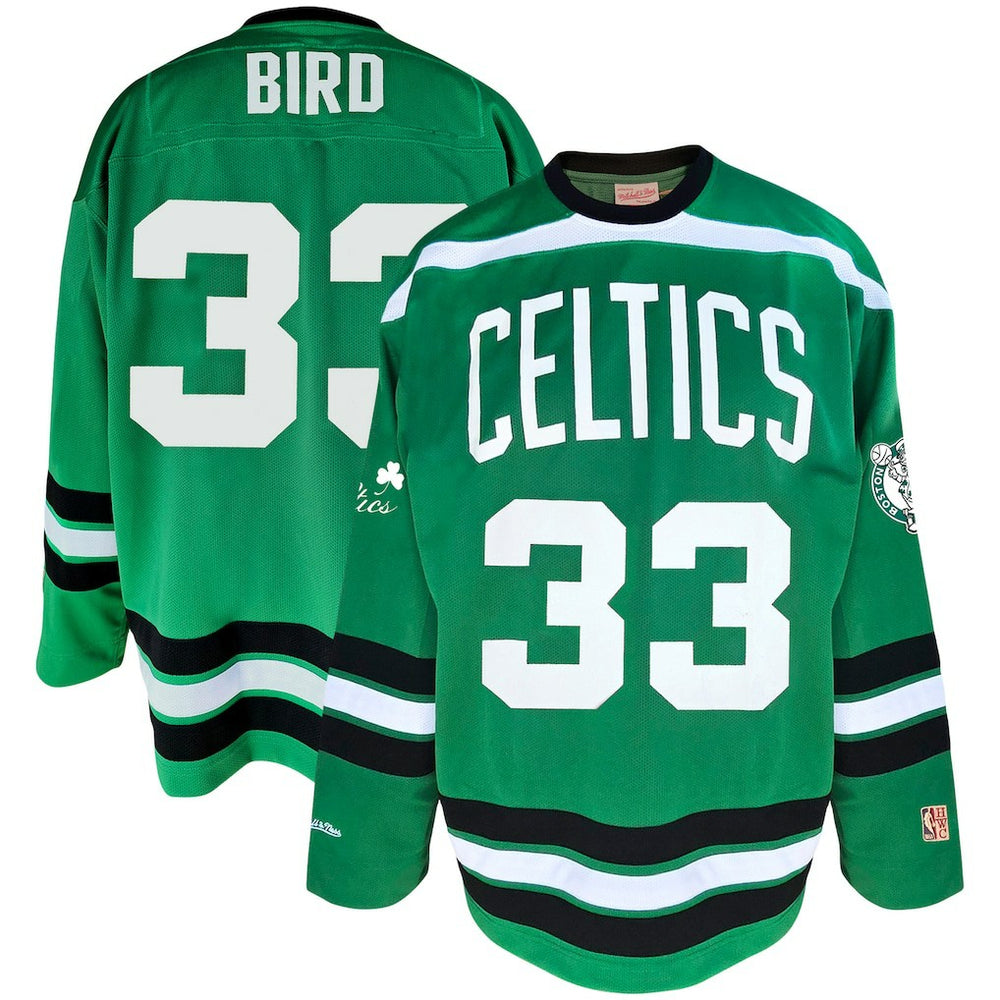 Larry Bird Boston Celtics Big & Tall NBA Hockey Jersey Kelly Green - NBA