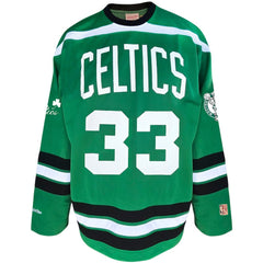 Larry Bird Boston Celtics Big & Tall NBA Hockey Jersey Kelly Green - NBA