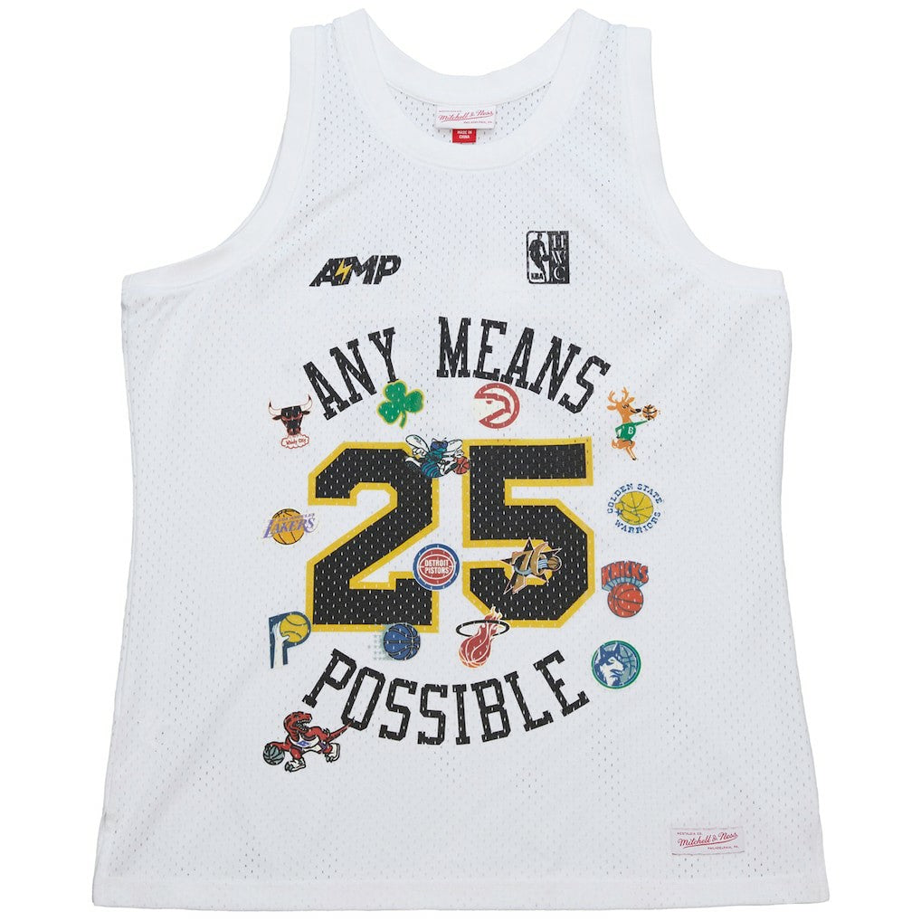 x NBA x AMP Mesh Tank Top White - NBA