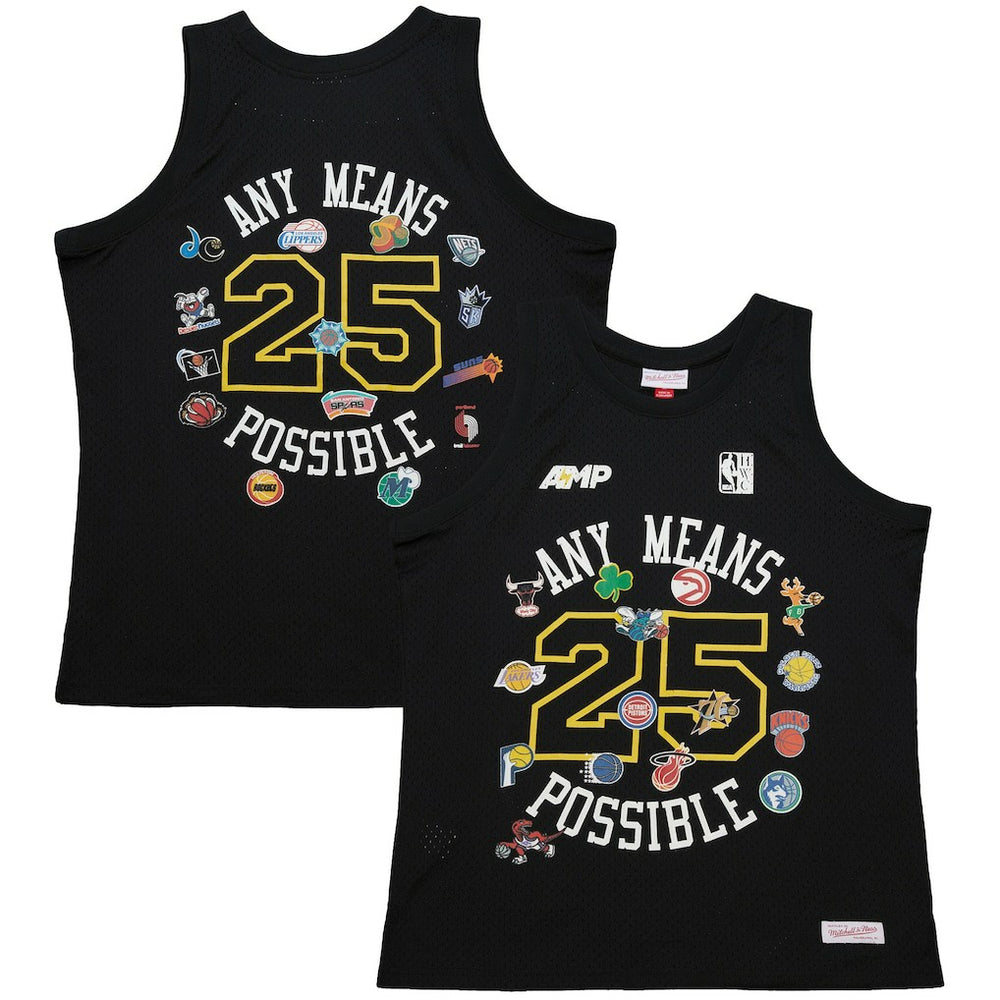 x NBA x AMP Mesh Tank Top Black - NBA