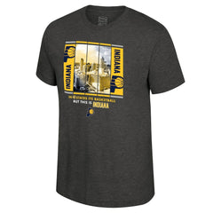Indiana Pacers Stadium Essentials Unisex Skyline Boxout T-Shirt Charcoal - NBA