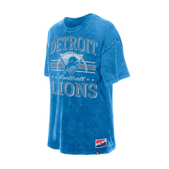 Detroit Lions New Era Women's Throwback Oversized T-Shirt Blue | NFL