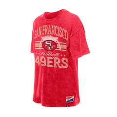 San Francisco 49ers New Era Women's Throwback Oversized T-Shirt Scarlet | NFL