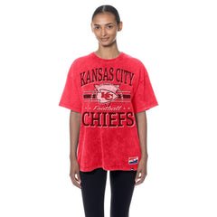 Kansas City Chiefs New Era Women's Throwback Oversized T-Shirt Red | NFL