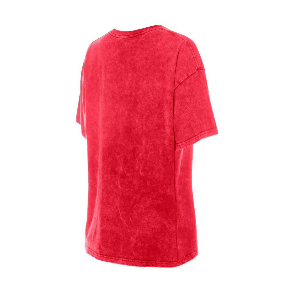 Kansas City Chiefs New Era Women's Throwback Oversized T-Shirt Red | NFL