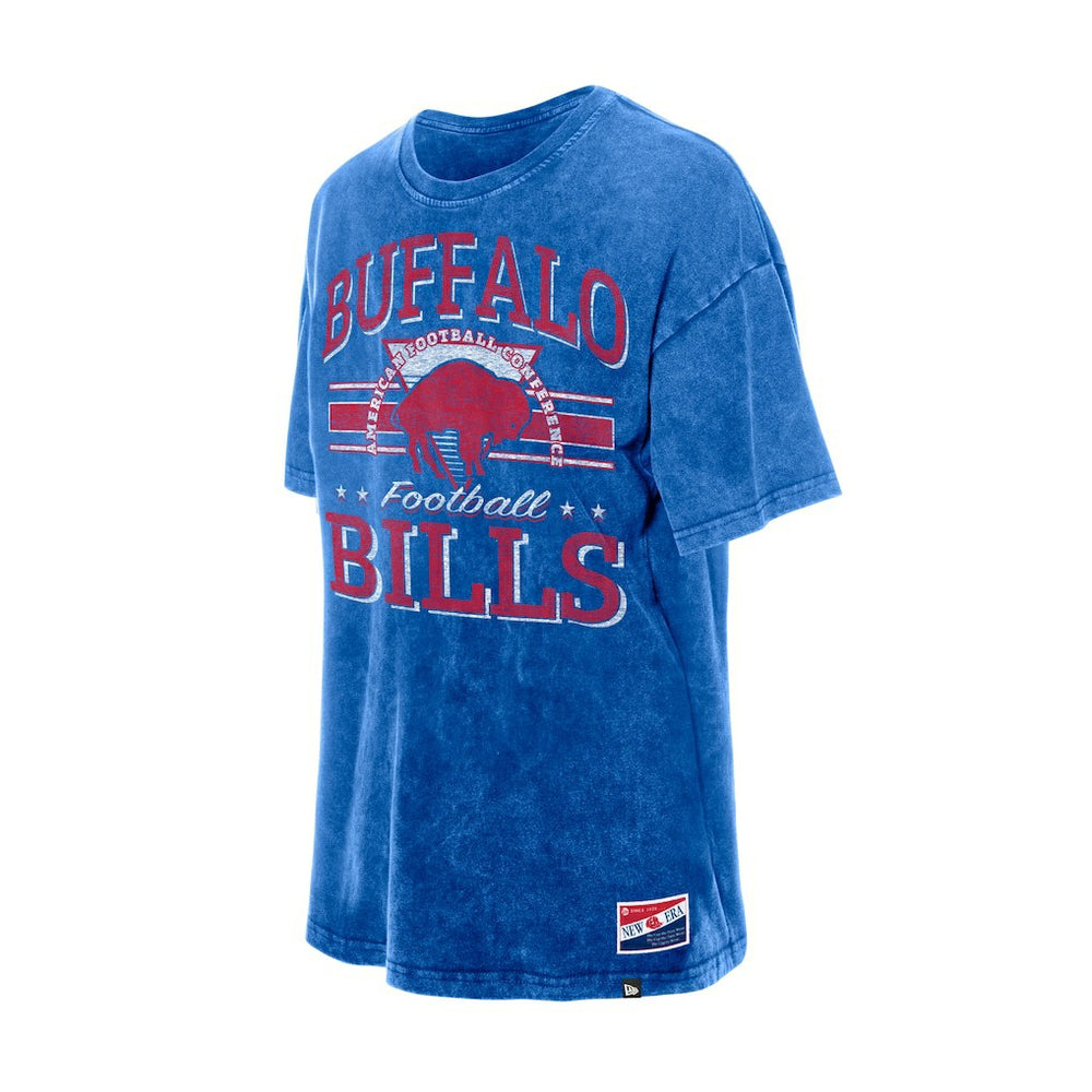 Buffalo Bills New Era Women's Throwback Oversized T-Shirt Royal | NFL