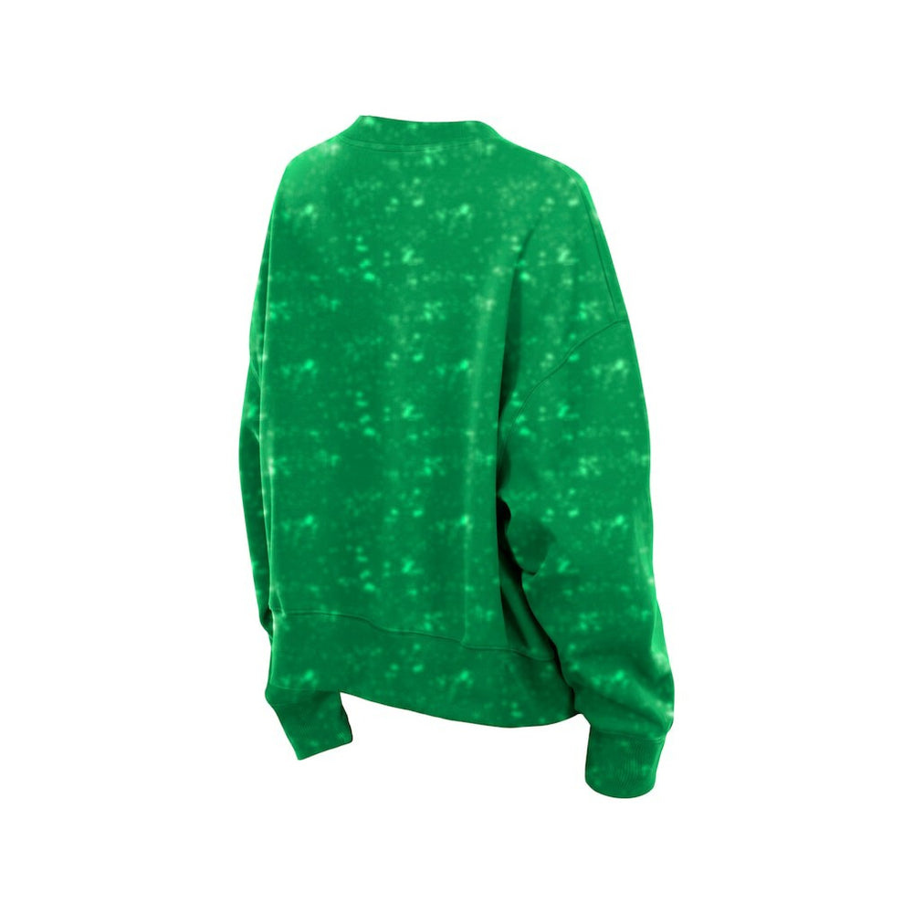 Philadelphia Eagles New Era Women's Throwback Oversized Boxy Sweatshirt Kelly Green | NFL