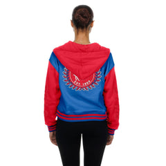 Buffalo Bills New Era Women's Throwback Full-Snap Hooded Jacket Royal | NFL
